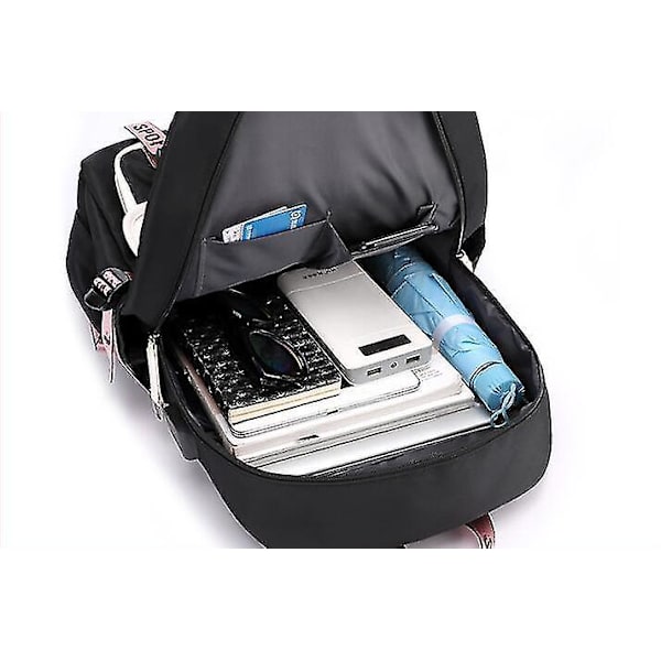 Stitch Theme Backpack, Usb Rechargeable Backpack, Large-capacity School Bag Oxford Waterproof Travela