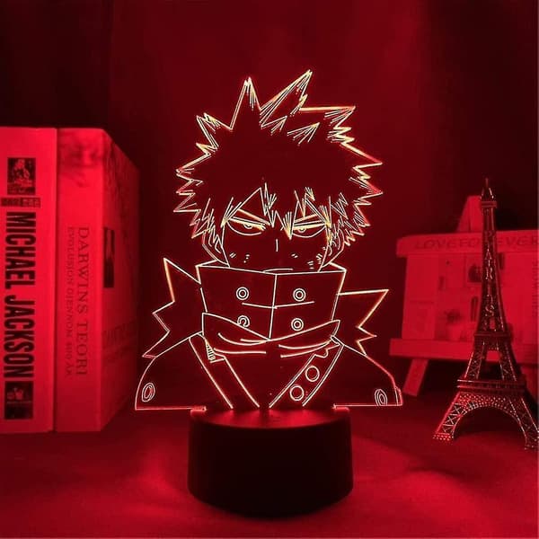 3d Led Optical Illusion Lamps Katsuki Bakugo Table Desk Lamp With Usb Decorative Remote