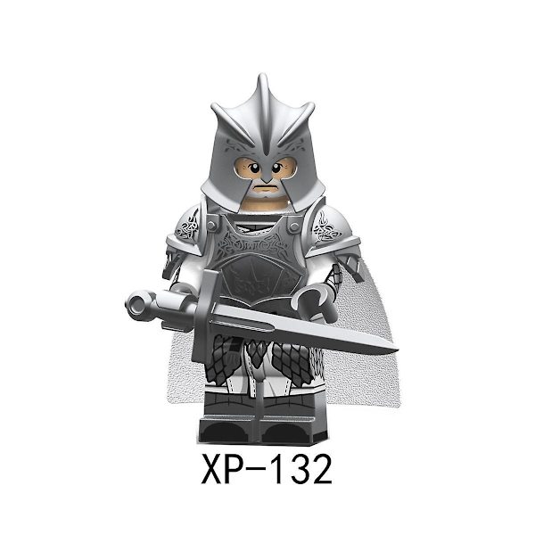 7 stk. A Song Of Ice And Fire Legetøj Sølvfarvet Middelalderlig Kriger Byggeklodser Minifigur Drengelegetøj