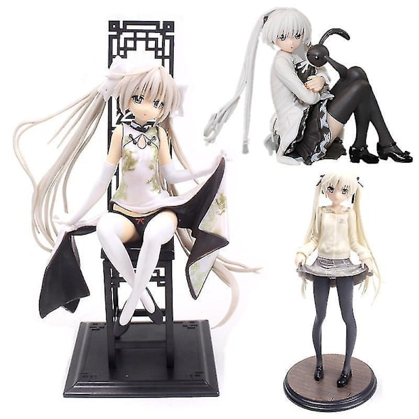 Lelakaya-skytube Yosuga No Sora Kasugano Sora Mekko, Cheongsam-versio PVC, 3 Liikuteltavaa Nukkasarjaa A