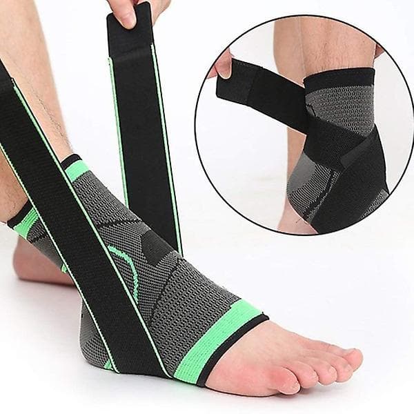 Ankle Brace Adjustable Breathable Ankle Support With Elastic Fabric Compression Ankle Wrap For Sports Protect Orange