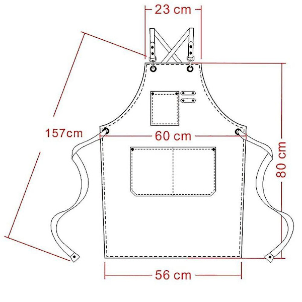Denim Bib Apron, Adjustable Jean Aprons With Pocket  Cross-back Straps For Salon Barber