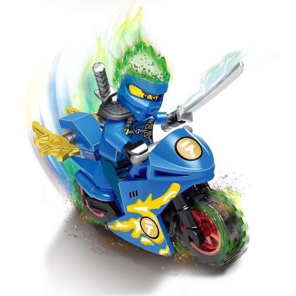 Phantom Ninja Motorcycle Building Block Minifigure 8pcs Building Block Toy