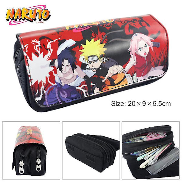 Naruto Kids Double-layer Pencil Case Large Capacity color 1