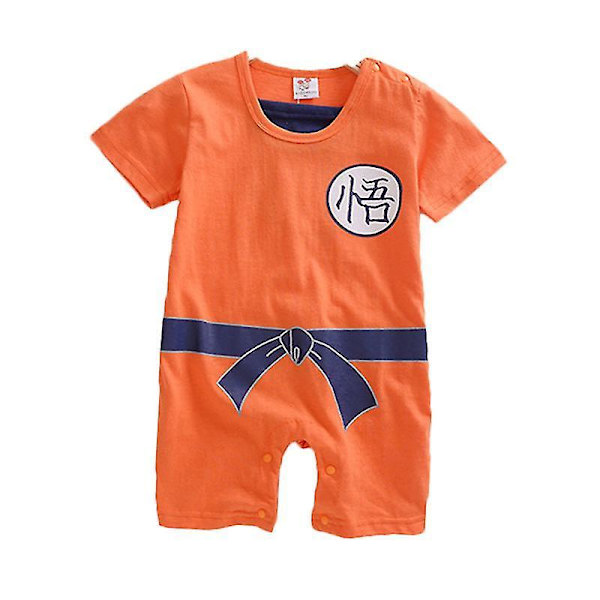 Baby Superhelt Romper Jumpsuit Kostyme Antrekk for Gutter og Jenter Goku 3-6 Months