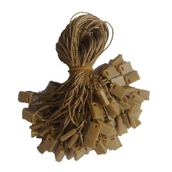 100pcs Nylon String Hang Tag Fasteners Gold 500pcs