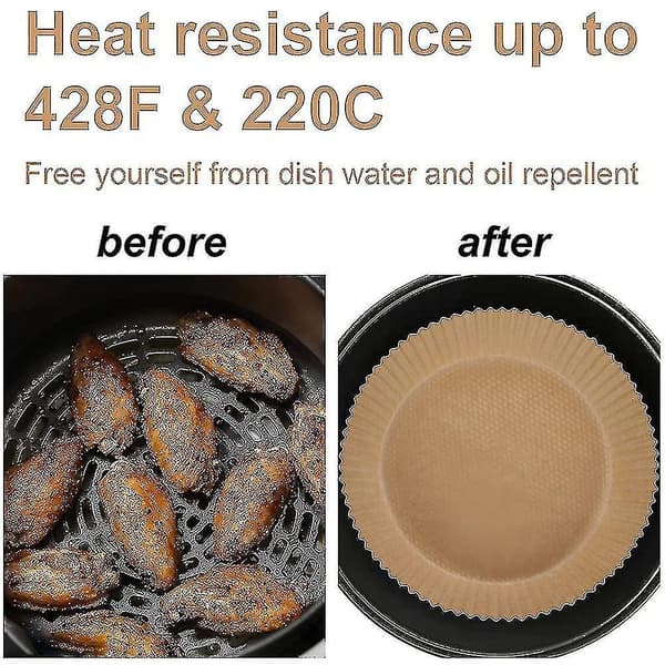 140 stk. Airfryer Engangs Papir Liner Non-stick Airfryer Liners