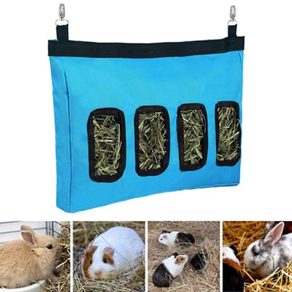 Høstation til kaniner Høfoderdispenser til kaniner 28*46*4cm Blue