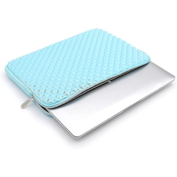 Laptop Sleeve Diamant Skum Vannavstøtende Beskyttende Dataveske Deksel Bæreveske Blue 11.6inch