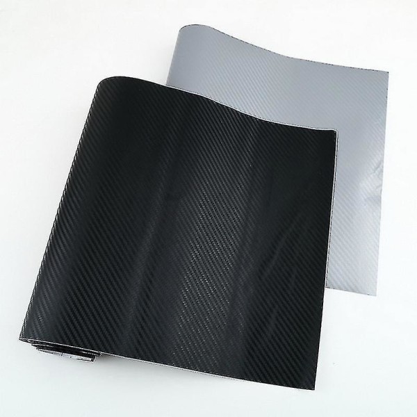 Uusi hiilikuituvinyylitarra autotyyli DIY vedenpitävä liimarulla 12&amp;quot; X 50&amp;quot; arkki (musta)