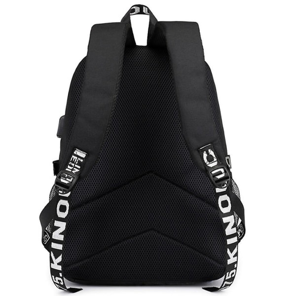 marshmello backpack USB rechargeable backpack large capacity student school bag Color2
