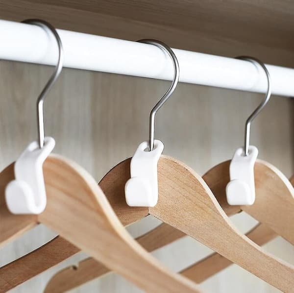 50pcs Clothes Hanger Connector Hooks, Hanger Extender Clips, Household Strong Load-bearing Closet Hook