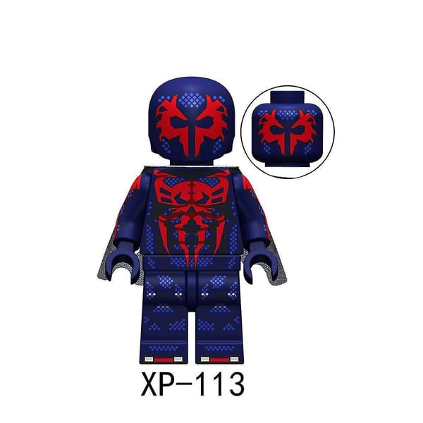 8 stk. Superhelte Spiderman Minifigur Byggeklods Børnelegetøjssæt