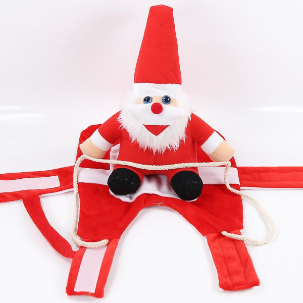 Christmas Dog Costume, Santa Claus Dog, Pet Christmas Costume, Adjustable Size, Cat Dog Cosplay Christmas Party Xl