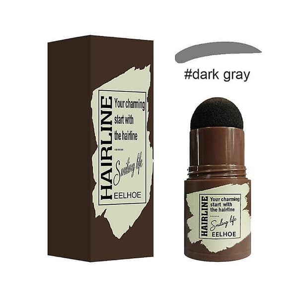 Eyebrow Stamp Shaping Kit Waterproof Eyebrow Powder Stamp Fuller Eyebrow Definer Makeup Tool Dark Grey 10 Stencils