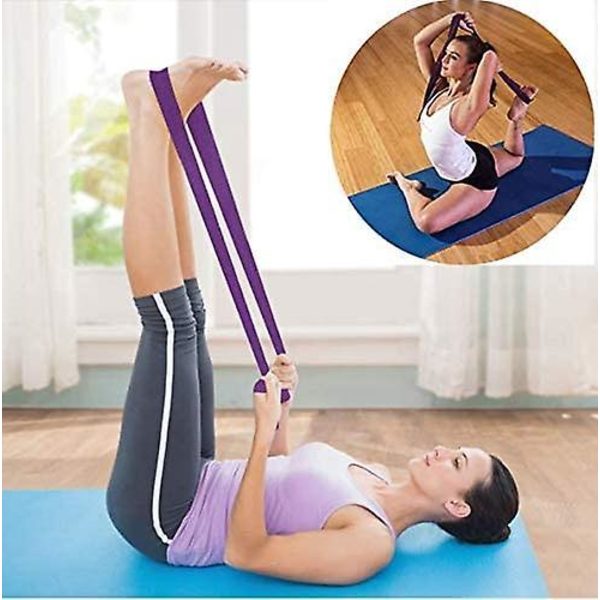 Holdbar Yogamåtte Sele Rem, Yogamåtte Bærerem Lavender