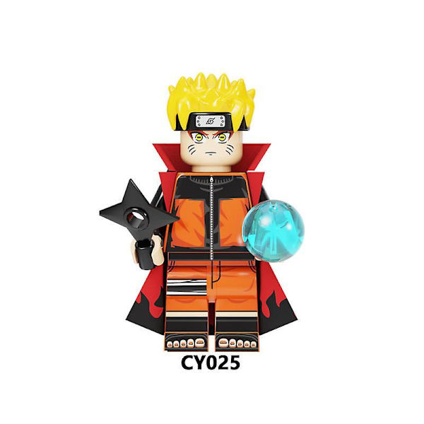 8 stk. Naruto Samlede Børne Byggeklods Minifigur Legetøj