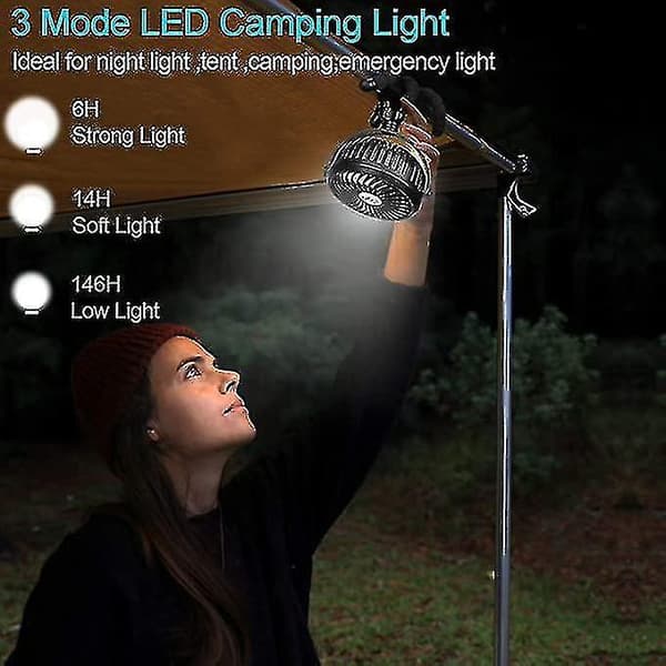 3 Speeds Stroller Rechargeable Portable Handheld Fan With Flexible Tripod Cool High Quality