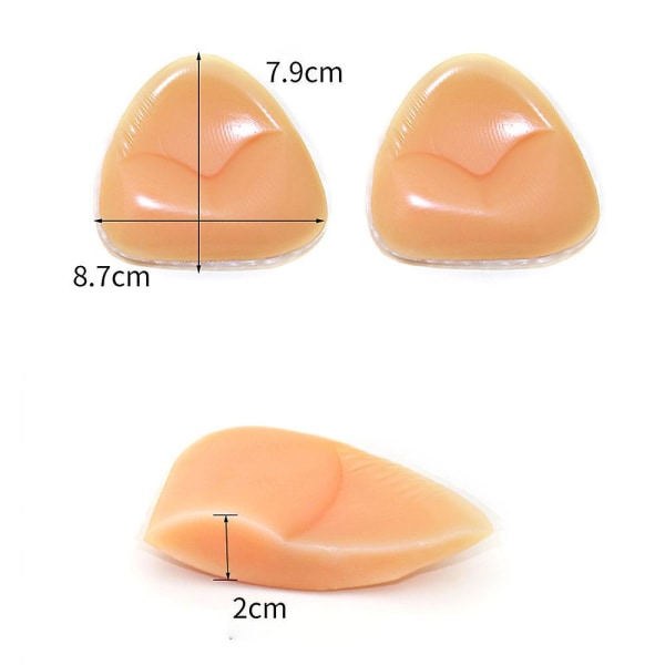 Bikini Silicone Breast Pads Invisible Enhancers Bra Mats Push Up Underwear Pads Clear