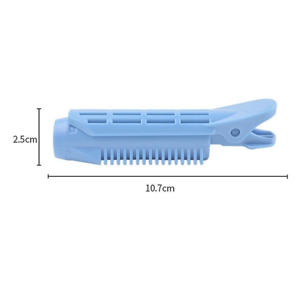 Naturlig Fluffy Hårklemme For Kvinner Hårrøtter Krøller Rull C Light Blue 8 PCS