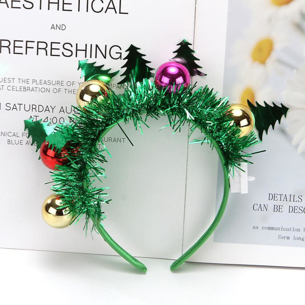 Christmas Themed Hair Hoop Glowing Princess Hairstyle Headband For Women Girls