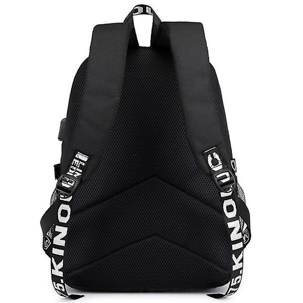 Marshmello Backpack Usb Rechargeable Backpack Large Capacity Student School Bag Color5
