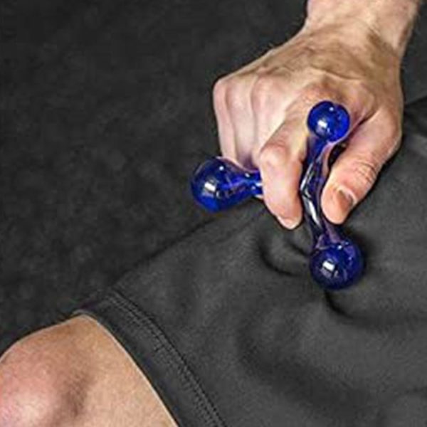 Trigger Point Massage Mini Massager 4 Head Massage Tool Body Massager Blue
