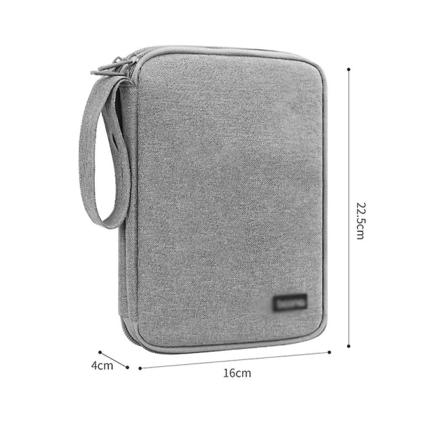 1 Pcs Travel Electronics Organizer Portable Cable Organizer Bag For Storage Electronic Accessories Case For Cord,phone,charger,flash Drive Black