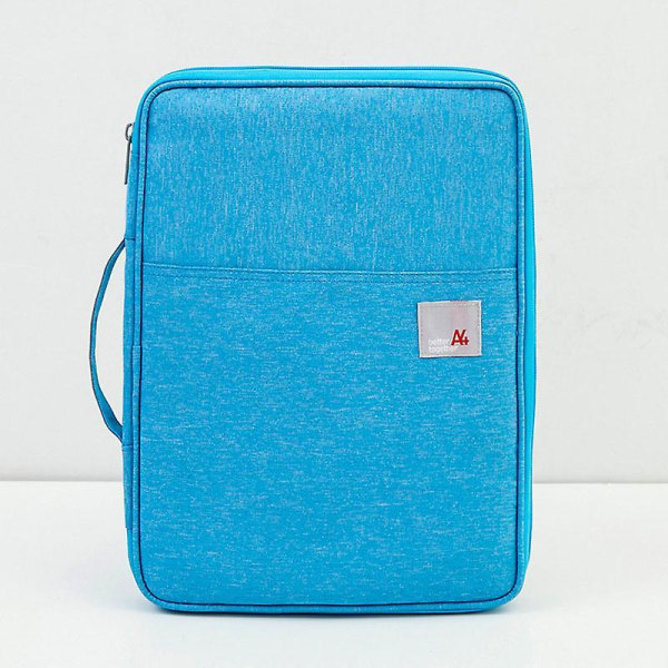 Vanntett Oxfored A4 Filmappe Dokumentveske Business Dokumentmappe Oppbevaringsveske For Notatbøker Penner Pad Datamaskiner Studentgave Sky Blue