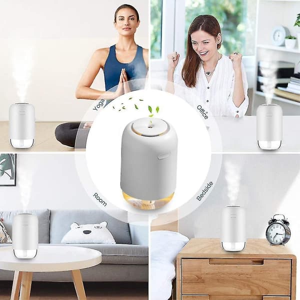 Luftfugter Genopladelig Æterisk Olie Diffuser Usb Ultralyd Luftfugter Fogger|luftfugtere