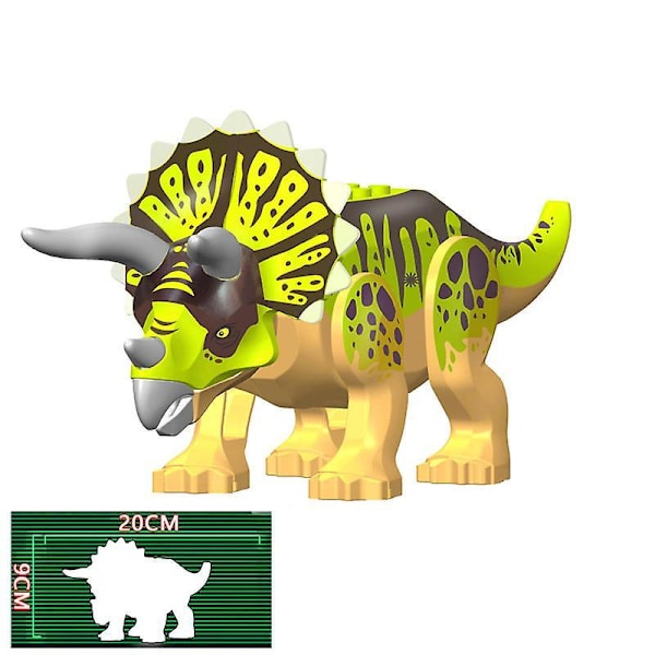 36 Style Stor Jurassic Dinosaur World Spinosaurus Ankylosaurus Dino Byggeklods Moc Model Diy Klodser Pædagogisk Legetøj Gave L26