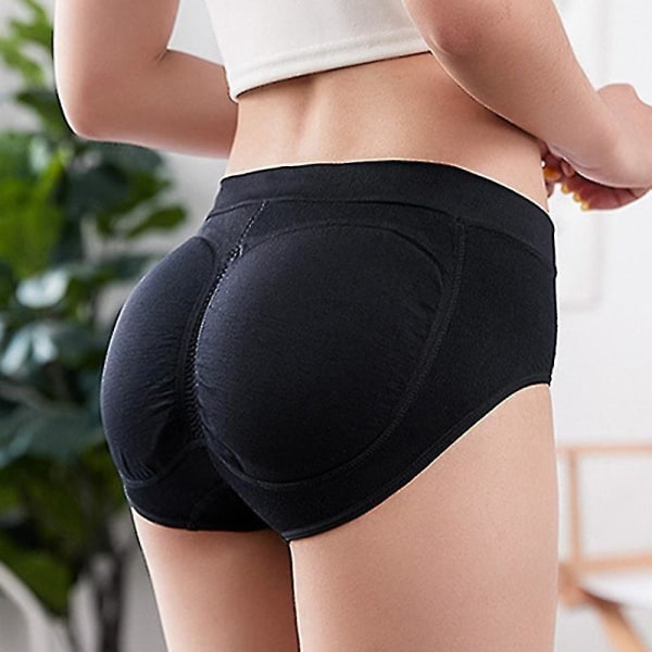 Butt-lift Shaping Patch Slim Panties Padded Hip Fake Butt Enhancer Control Shapewear Black-l