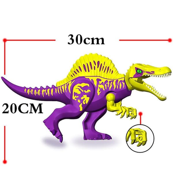 Jurassic Dinosaur World Huge Spinosaurus Moc Accessories Stocking Gift Building Blocks Bricks Toys