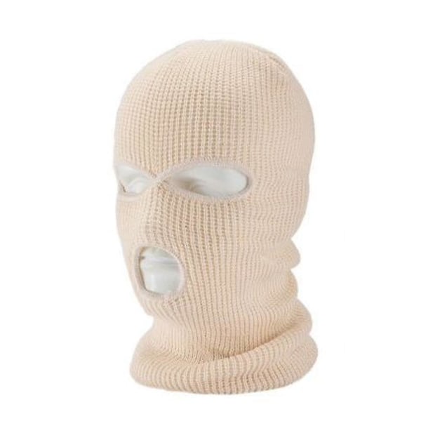 Full Face Ski Mask Winter Cap Balaclava Hood Beanie Warm Tactical Hat 3 Hole Orange