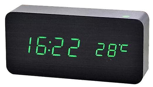 2022 New Simple Square Alarm Clock (display Time, Date And Temperature) In Various Colors