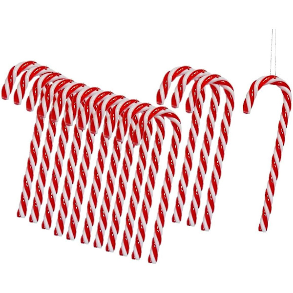 30 stk. Sukkerstenger Juletrepynt 15cm Anheng