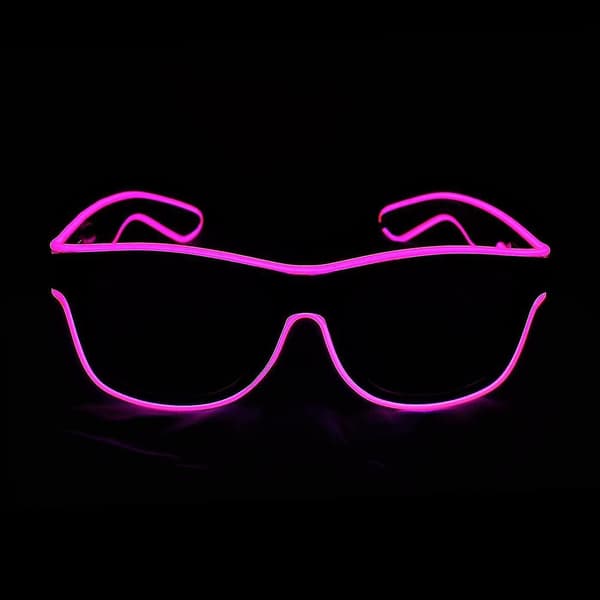 Neon Rave Glow LED Briller Pink