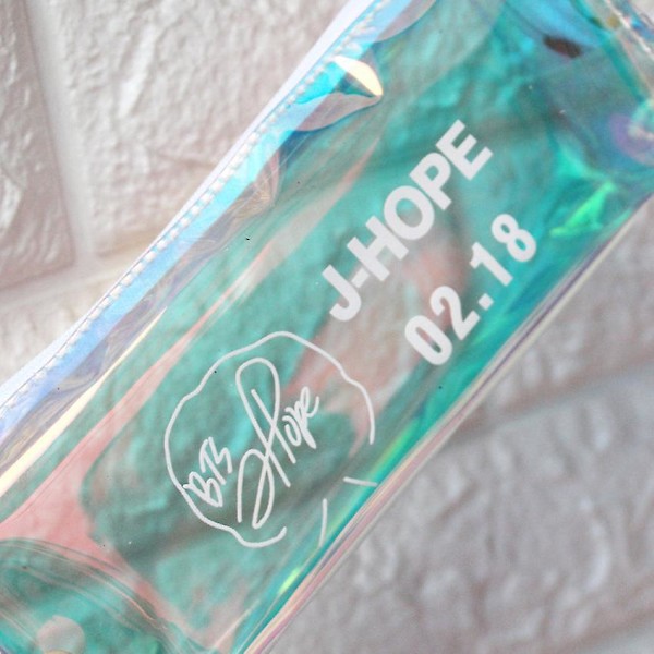 Bts Pencil Case, Large Capacity, Laser Pencil Case A