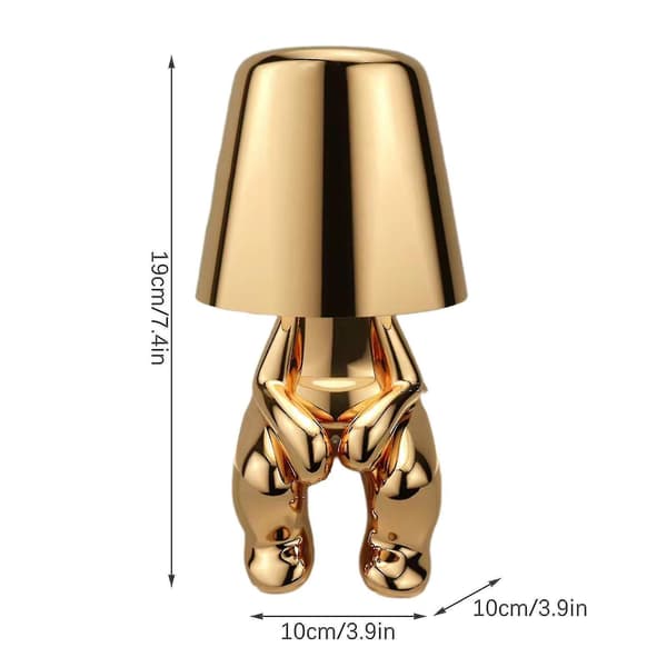 Little Golden Man Led S Touch Control Dimmable Lamp Bar Night Light Gold