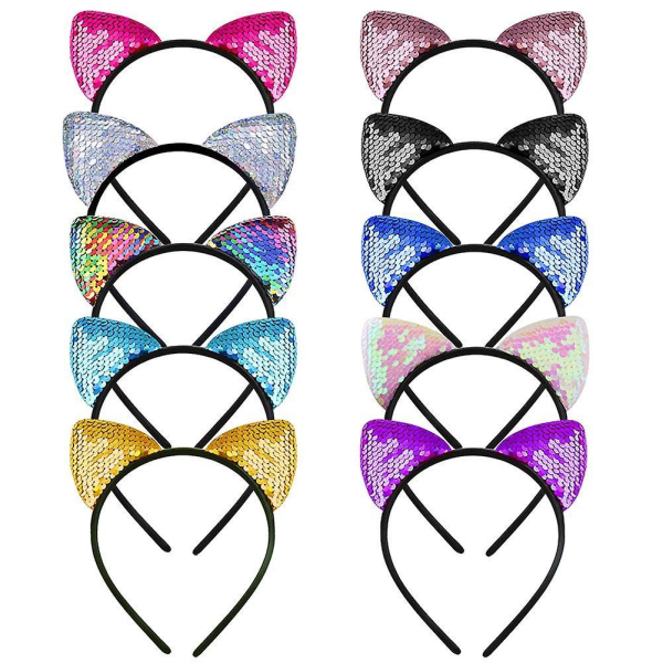 10 Pieces Of Cat Ear Headband