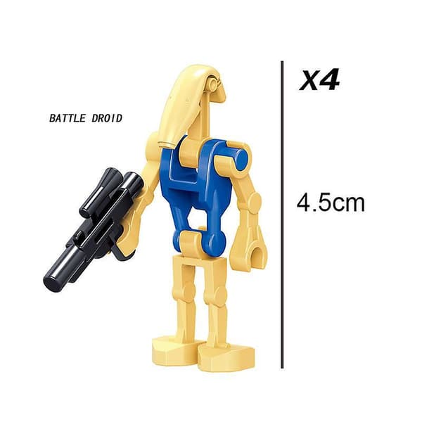 24 Kamprobot Børne Puslespil Samlet Byggeklods Minifigur Legetøj