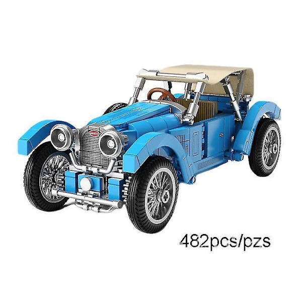 Sembo T38a Klassinen Auto Vintage Rakennuspalikat Malli Moc Tiilet Lapset Retro Ajoneuvo Lelut Pojille Lasten Syntymäpäivälahjat Ei Alkuperäistä Laatikkoa