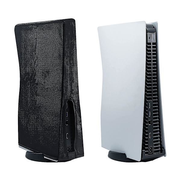 Dust Cover For Ps5, Oxford Fabric Anti Scratch Waterproof Cover For Ps 5 Console Digital & Disc Edition Black Upright