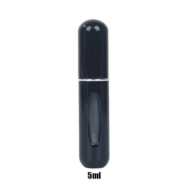 8ml Bærbar Mini Gjenfyllbar Parfymeflaske Med Spray 5ml bright black