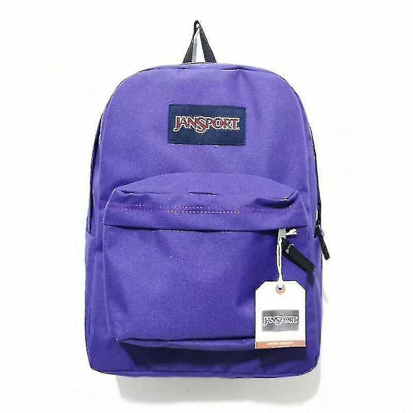 Jansport Superbreak Klassisk Rygsæk Til Kvinder Mænd Lynlås Rygsæk Til Skole Arbejde Rejse Violet