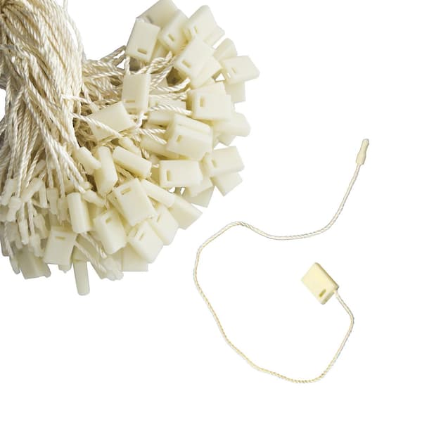 100 stk. nylon snor festeetiketter Ivory 1000pcs