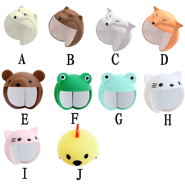 Cartoon Animal Shape Silicone Table Corner Protector Anti-Collision Corner, White Fox