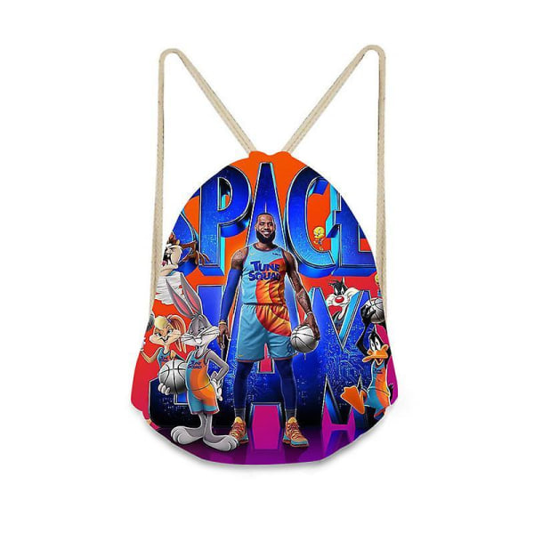 Basketball Drawstring Gym Bag School Yoga Swimming Mountaineering Rope Bag Backpack Boys Girl Gift Air Slam Dunk-07