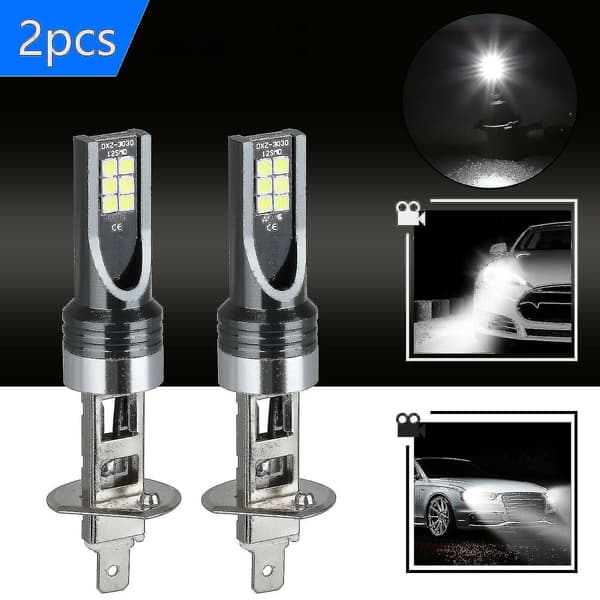H1 Led Headlight Bulbs Conversion Kit 100w 14000lm 6500k Hi/lo Beam Lamp