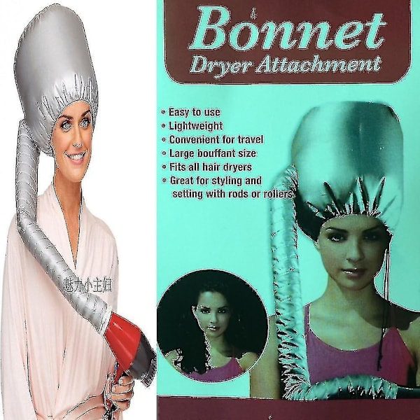 Bærbar Hårføner Diffuser Feste Salon Bonnet Light Grey